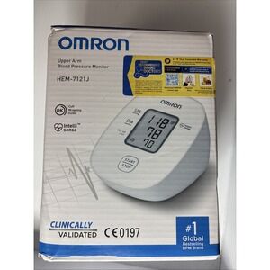 Omron HEM 7121J Fully Automatic Arm BP Monitor W/ Intellisense Tech & Cuff NIB